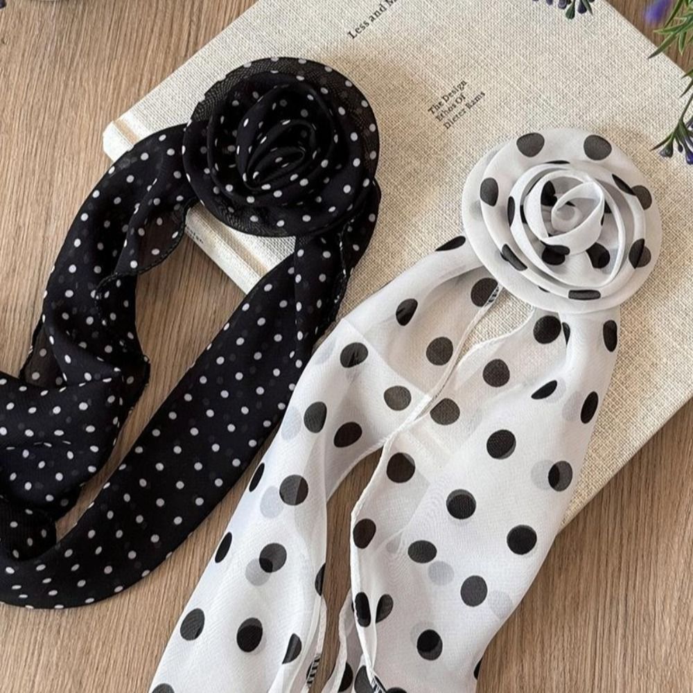 New Detachable Chiffon Long Sc - Ascot Neck Scarf 评论和价格