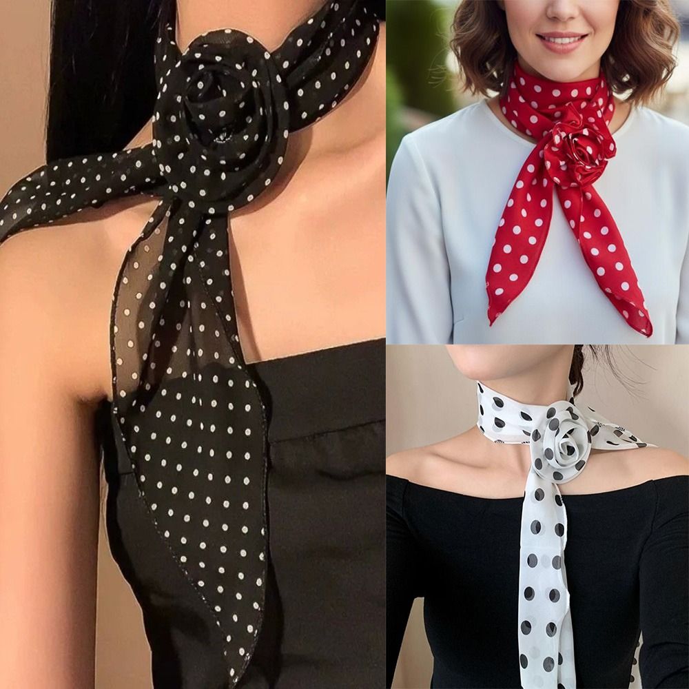 New Detachable Chiffon Long Sc - Ascot Neck Scarf 评论和价格
